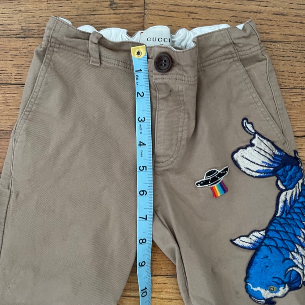 Rare - Gucci Children's Gabardine Pant with UFO and Fish - Picture 9 of 11